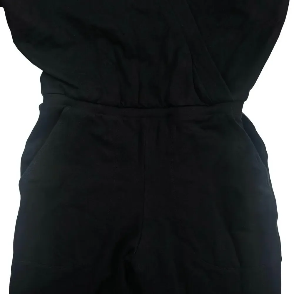Nama | Women | Enlighten Black Soft Cozy Comfort Lounge Hooded Jumpsuit | Small